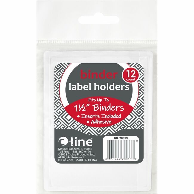 C-Line Products Holder Lbl Adhes Binder 1" CLI70013