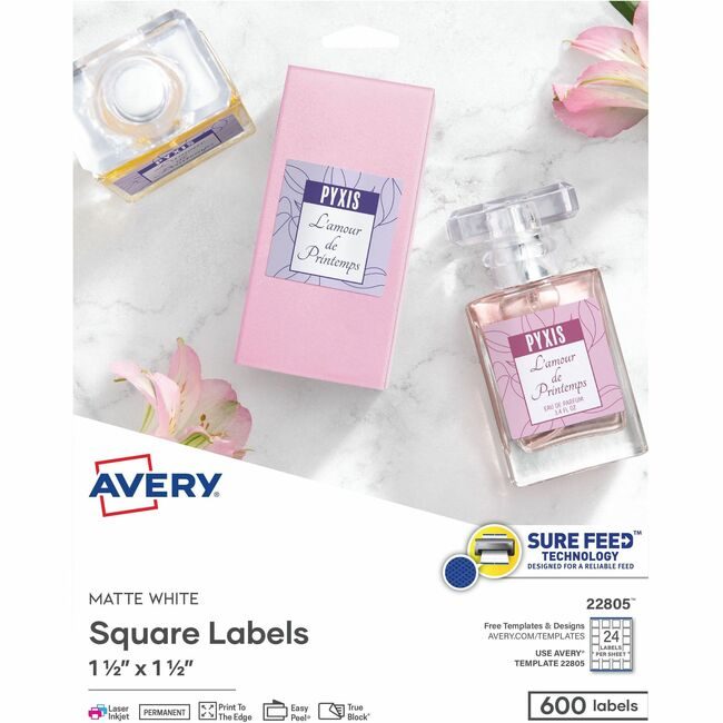 Avery Products Corporation Label Square Trublk We 600 AVE22805