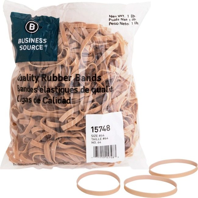 Business Source Rubberbands SIZE #64 1LB BSN15748