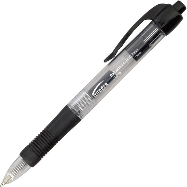 Integra Pen Gel Retract 0.7MM Black ITA30035