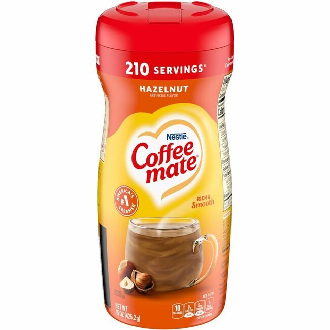 Nestlé Coffee mate Creamer Hazelnut Canister NES12345
