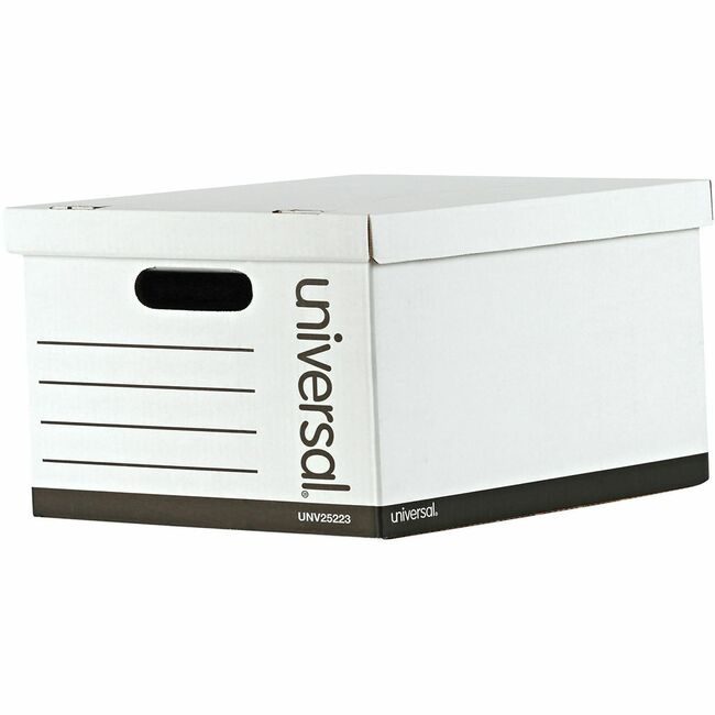 Universal Office Products Box Storage Ltr/Lgl White UNV25223