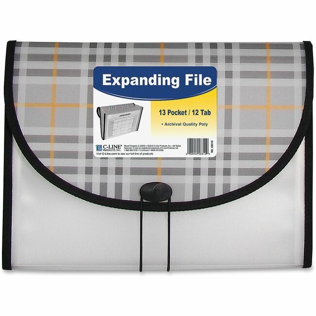 C-Line Products Pocket 13 Exp Fle Letter Gywe CLI58312