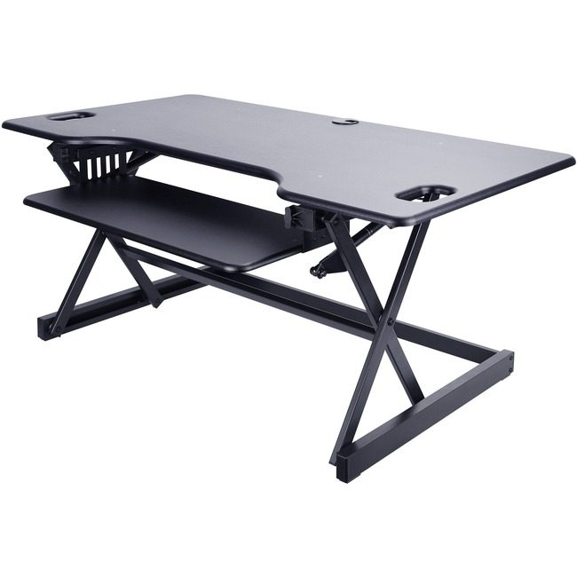 Lorell Riser Desk Sitstnd Adj 46" Black LLR82013