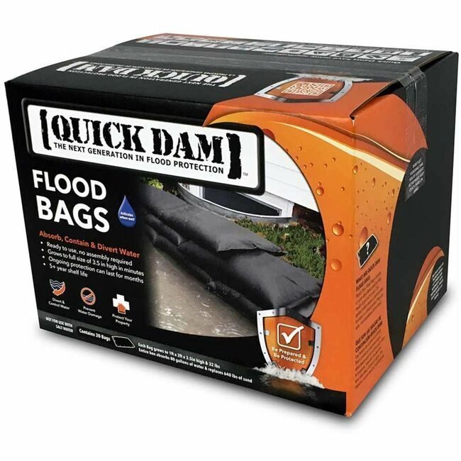 Absorbent Specialty Products Quick Dam Bags Flood 12"X24" 20 EA/CT APRQD122420