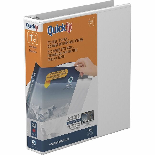 Stride, Inc. Binder Quickfit Rnd 1.5" We STW870200