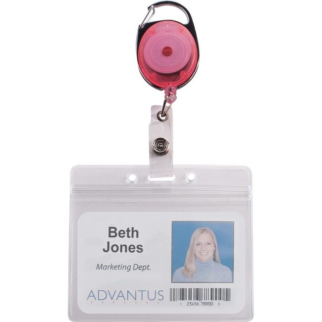 Advantus Corporation Reels Carabiner Id Neon AVT91119