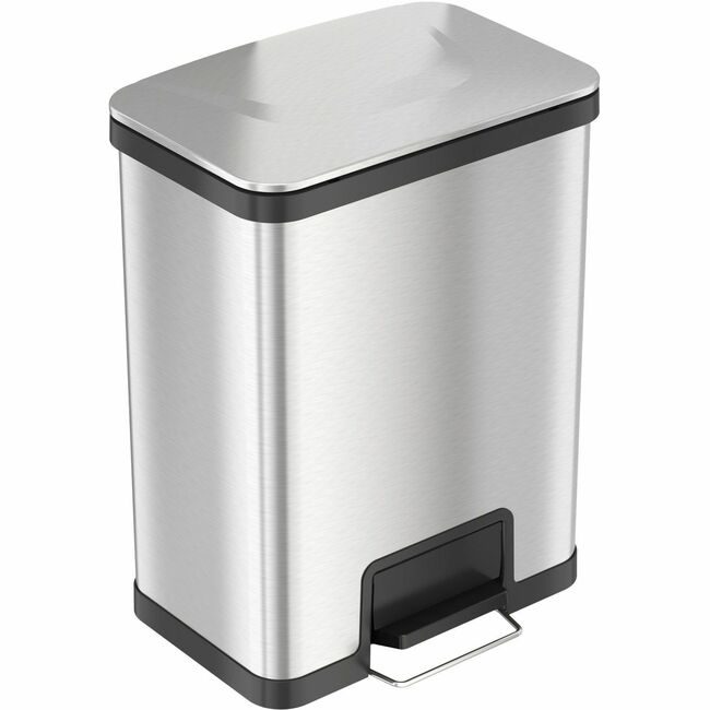 HLS Commercial Trashcan Step Stainless 13G HLCHLS13SS