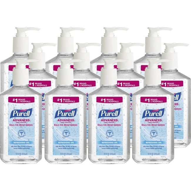 GOJO Industries Sanitizer Btl Pump 12OZ GOJ365912CT
