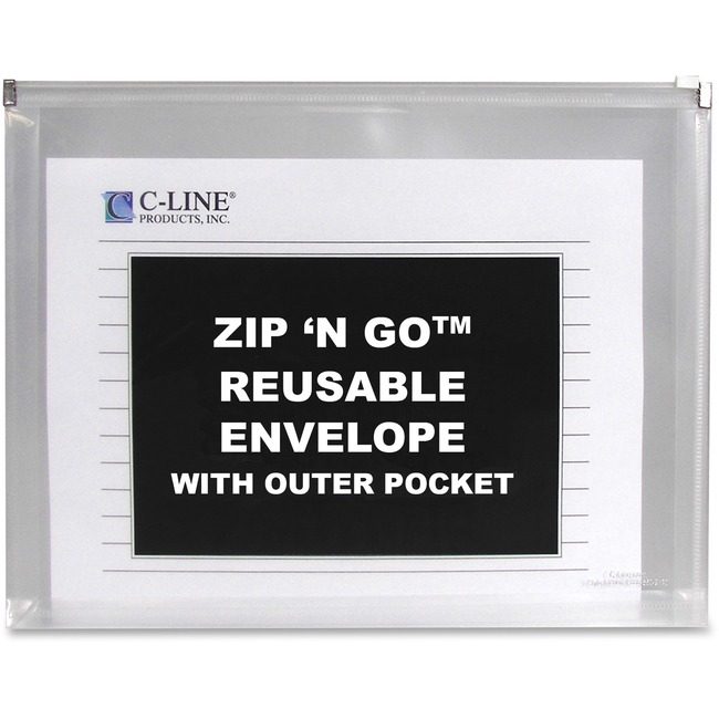 C-Line Products Portfolio Pckt Letter 3 Clear CLI48117
