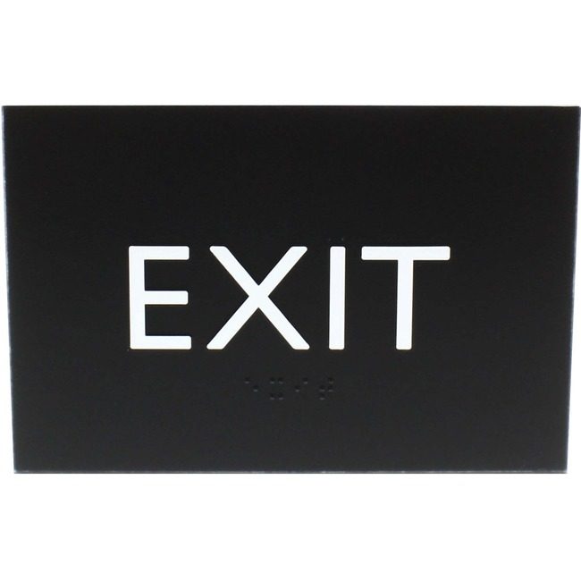 Lorell Sign 4.5"X 6.75" Ada Exit LLR02671