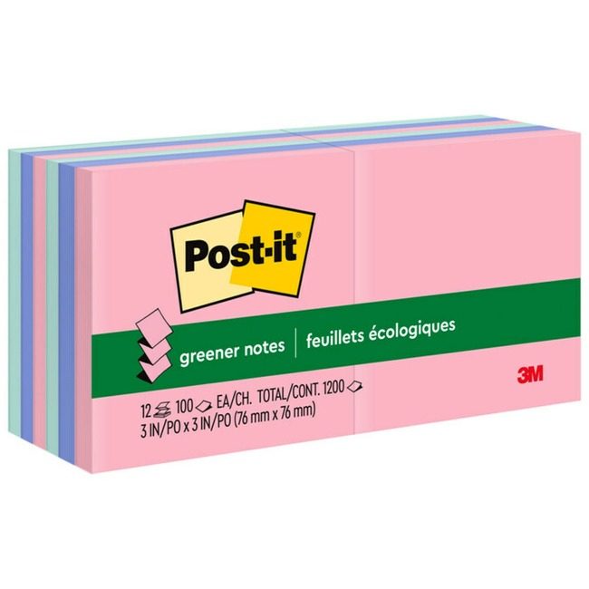 3M Company Note Popup Rcycld 3X3 12 Pack MMMR330RP12AP