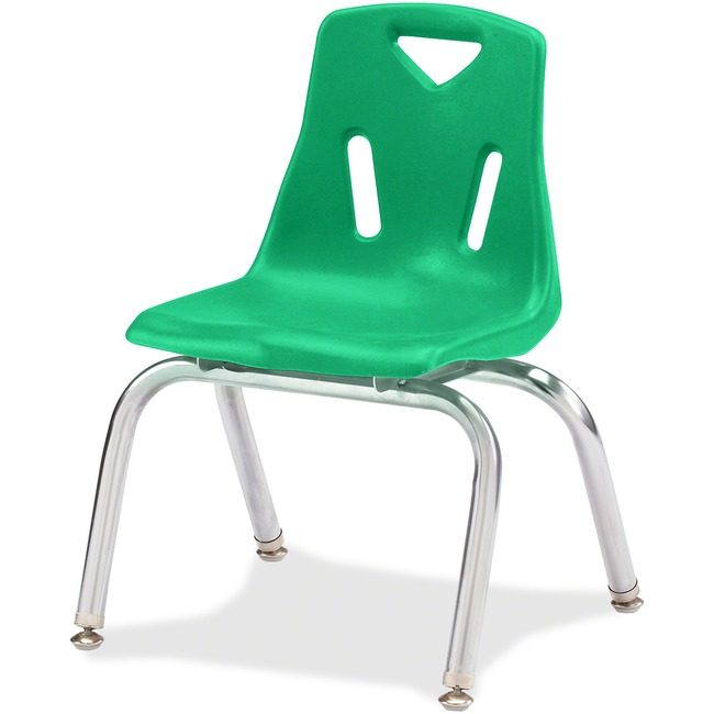 Jonti-Craft, Inc. Chair Stack Chrome 16"H Green JNT8146JC1119