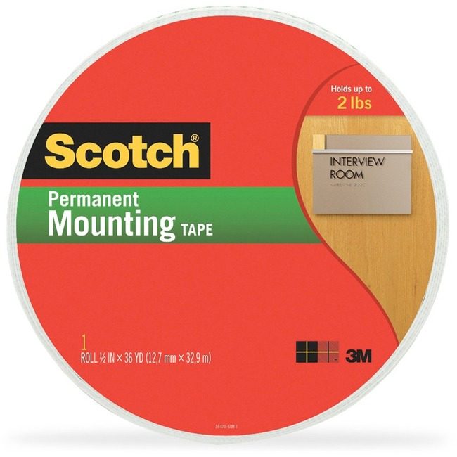 3M Company Tape Foam Roll 0.5"X36YD MMM4016-1/2