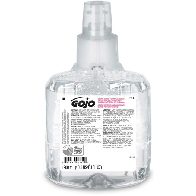 GOJO Industries Soap Foam Hndwash Clr/Mild GOJ191102
