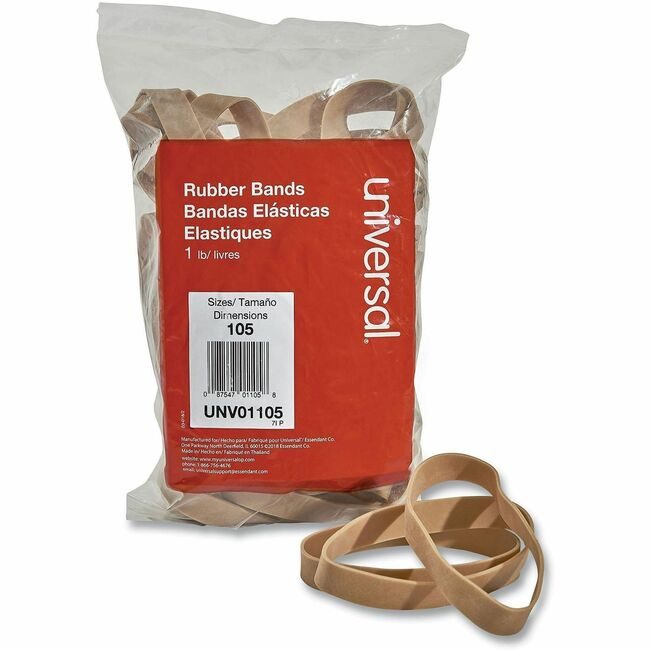 Universal Office Products Rubberbands SIZE 105 1LB UNV01105