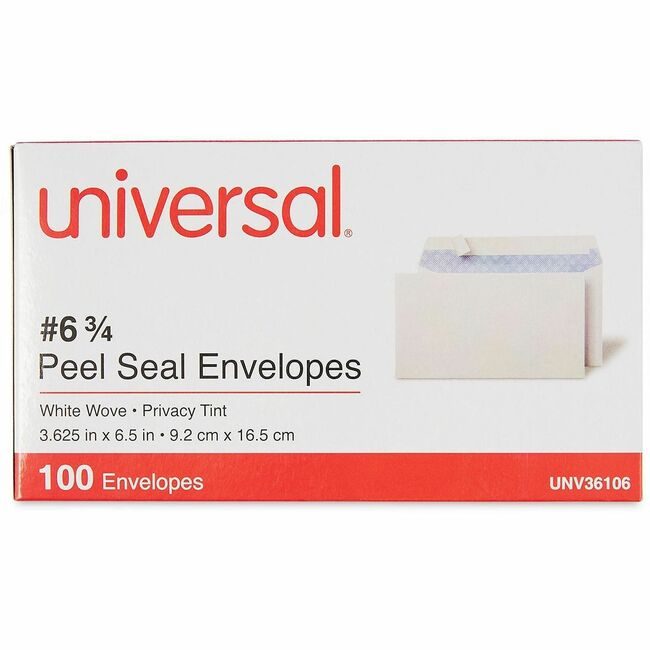 Universal Office Products Envelope #6 3/4 BUS White UNV36106