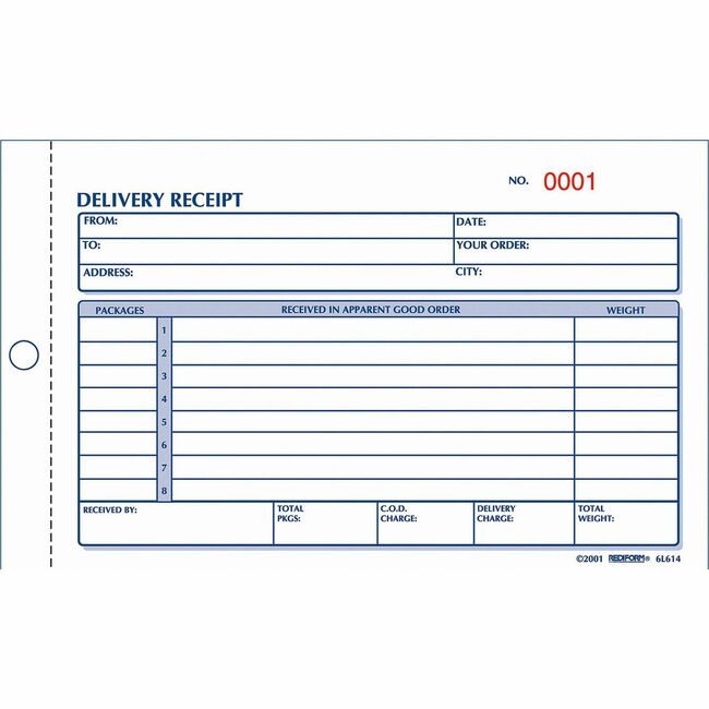 Dominion Blueline, Inc. Schneider Vizz Book Receipt Delivery RED6L614