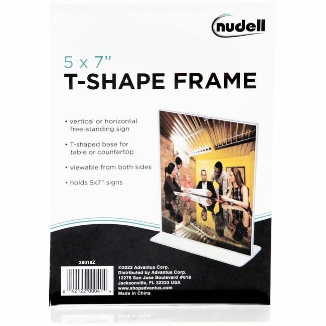 Nu-Dell Manufacturing Frame 5X7 Stand-Up Clear NUD38018Z