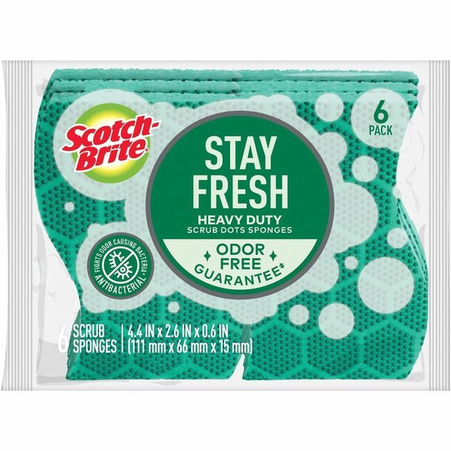 3M Company Sponge Scrub Dots Hvy Dty 6 MMM303064CT