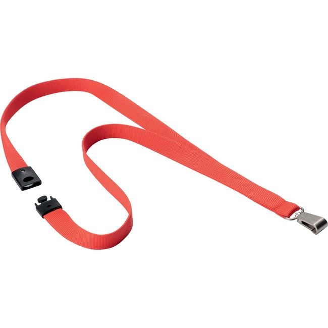 DURABLE Lanyard Textile 0.5IN Coral DBL8127136