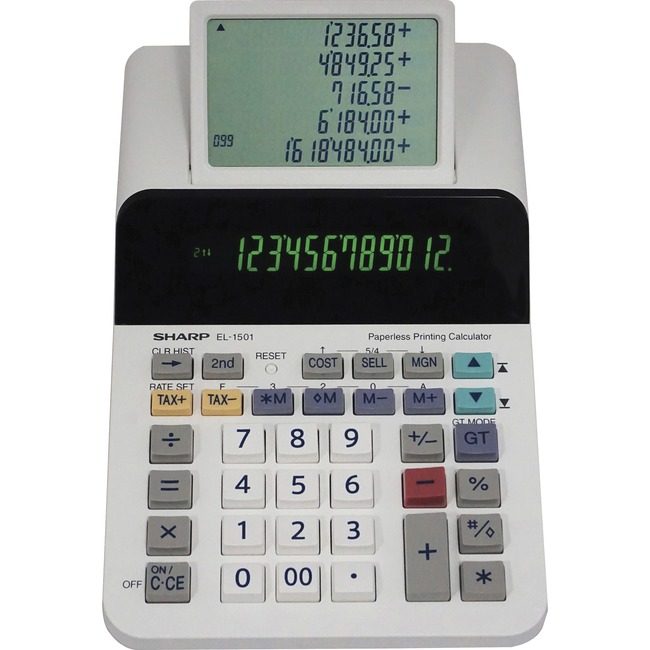 Sharp Electronics Calc Print 12DGT 5LN DSPLAY SHREL1501