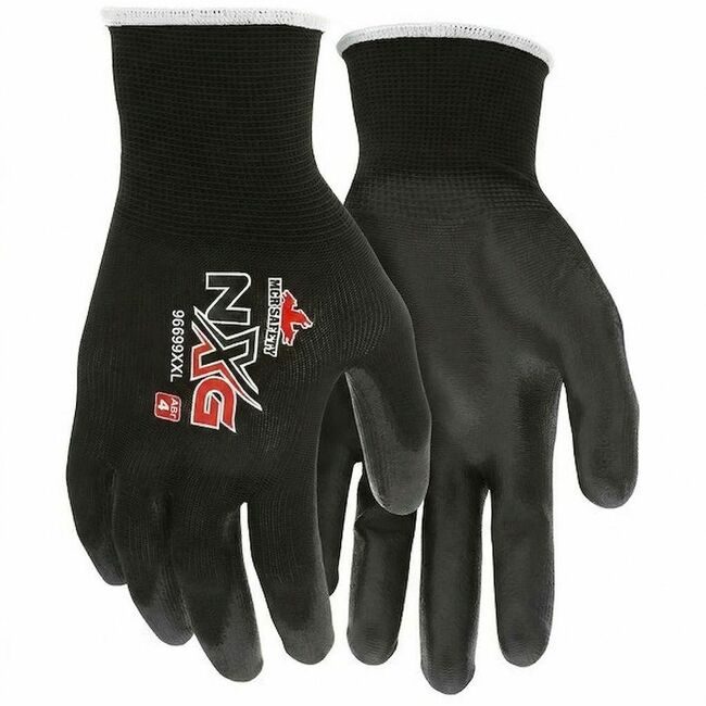 MCR Safety Glove Work Pu 13GA Black Xx MCSCRW96699XXL