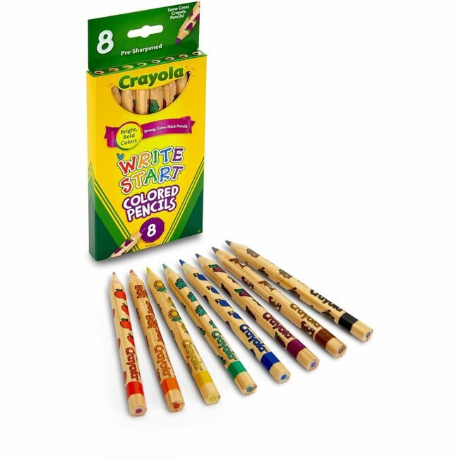 Crayola LLC Pencil Color Writestart 8 Count CYO68-4108