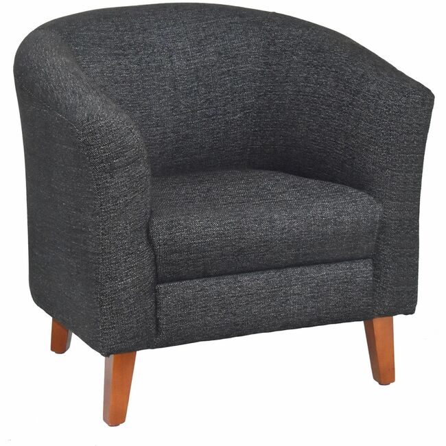 Lorell Chair Club Uphol Black LLR82096