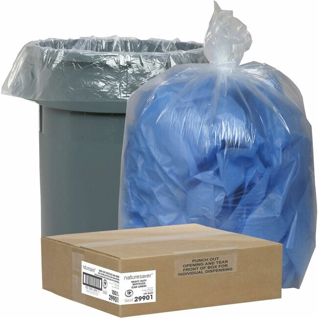 Nature Saver Bags RECYCLED TRASH 45GAL NAT29901