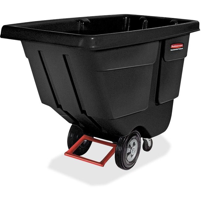 Rubbermaid Commercial Products Truck Tilt Rotomld 1/2 Black RCP130400BK