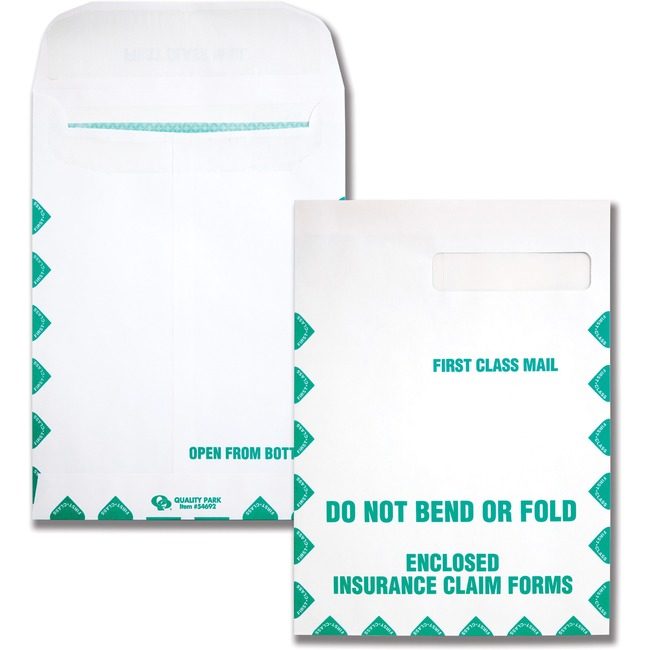 Quality Park Products Envelope CMS1500 Wdw 9X12.5 QUA54692