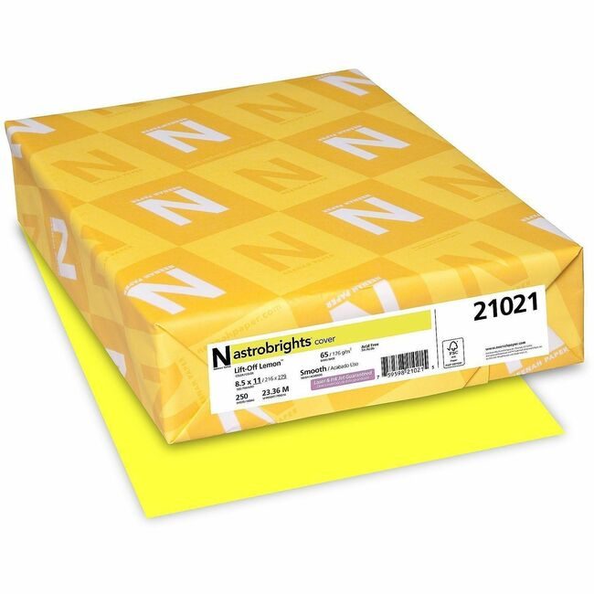 Neenah Paper, Inc. Astrobrights LTR 250SH 65# Ln WAU21021