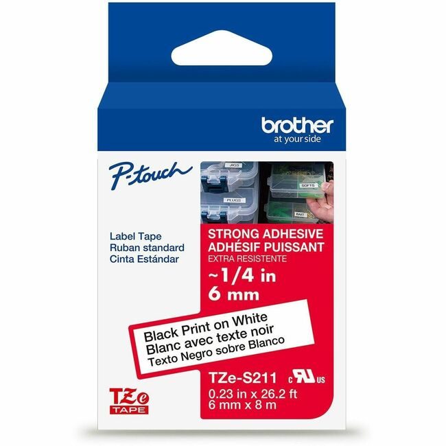 Brother International Tape Indust Tz 1/4" BRTTZES211G