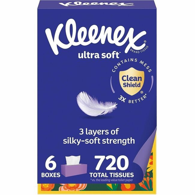 Kimberly-Clark Professional Kleenex / Scott / WypAll / Kimtech Tissue Face Ult Sft 6 PK KCC54317