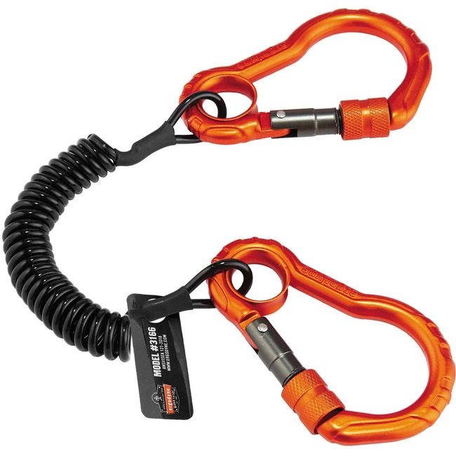 Ergodyne Tool Lanyard Coil Black EGO19162