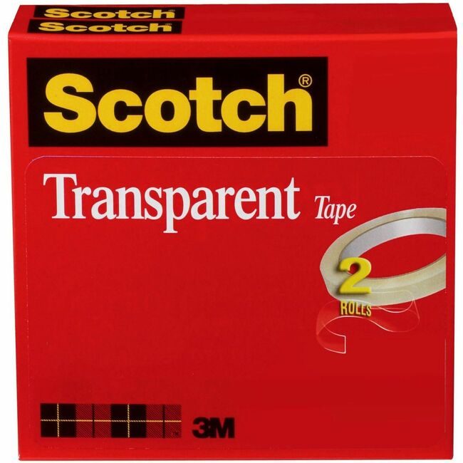 3M Company Tape Rl Transp 1/2X2592 2 Pack MMM600-2P12-72