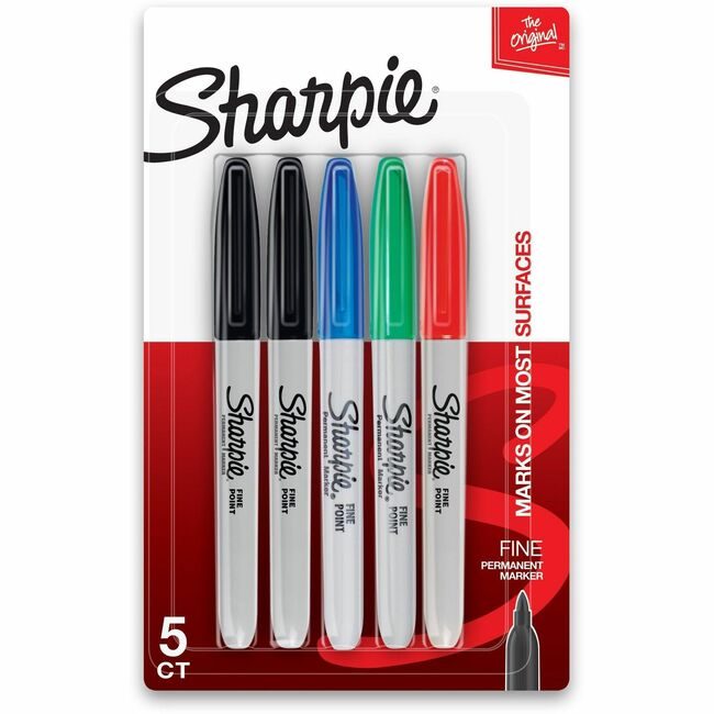 Sharpie / Expo / Prismacolor / Sanford Newell Brands / Sanford Sharpie / Expo / Prismacolor / Marker Fine Assorted 5 Count SAN30653PPA