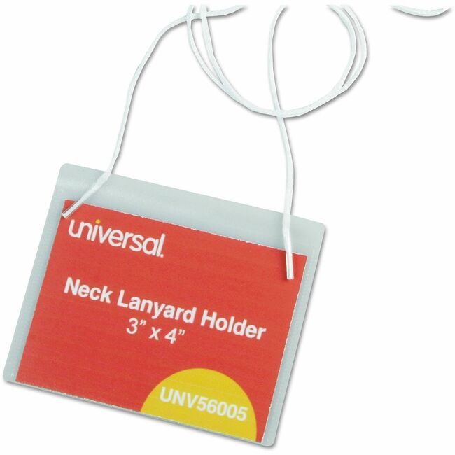Universal Office Products Holder Badge Neck 3X4 100 UNV56005