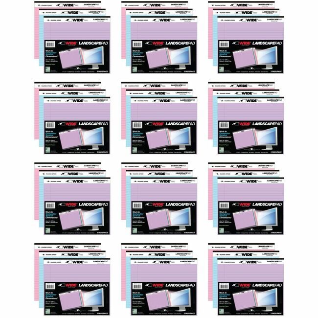 Roaring Spring Paper Products Landscape Pad Assorted 3/PK ROA74535CS