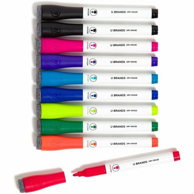 U Brands Markers De Medpt Assorted 10 Count UBR504U0624