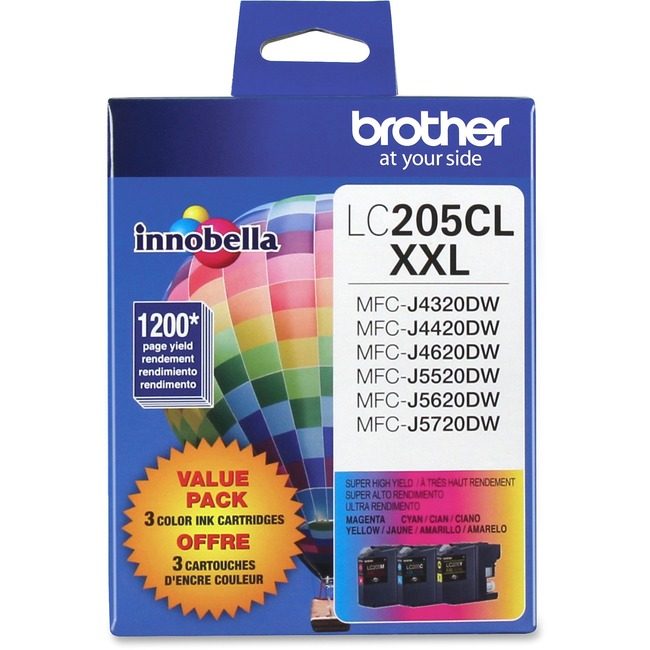Brother International Crtdg LC205 C M&Y BRTLC2053PKS