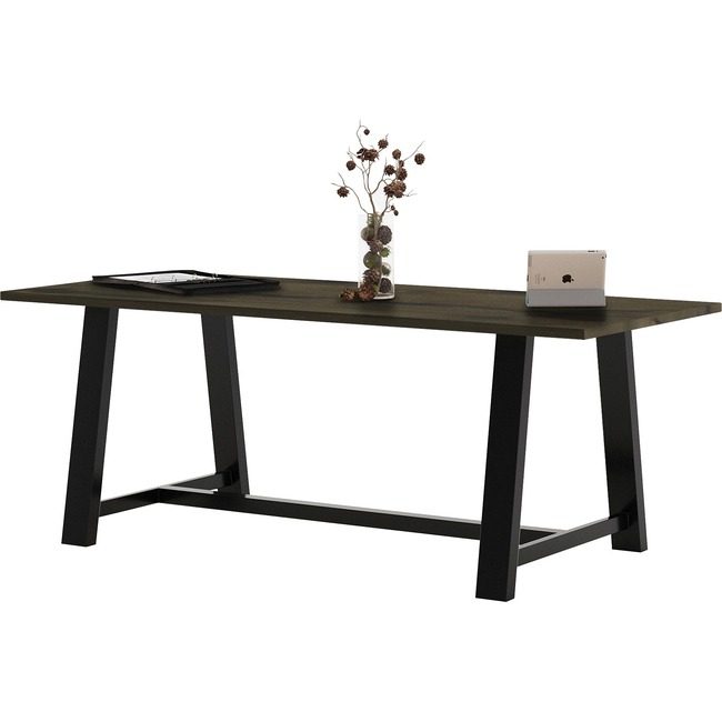 KFI Seating Table W/Wdtop 36X84 Wn KFIT3684BMTLFTB
