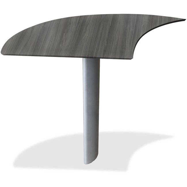 Safco Products Mayline Extension Desk Curved Left MLNMNEXTLLGS