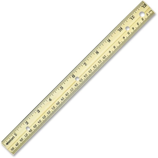 Westcott / Acme United Acme United Corporation Westcott / Ruler Wood Two-Sided 12" ACM10702