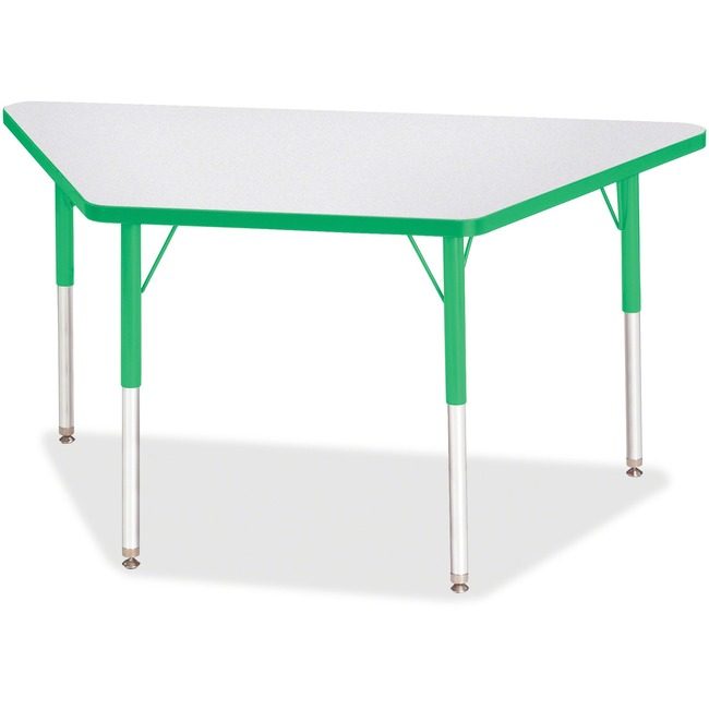 Jonti-Craft, Inc. Table Trapezoid 24X48 Gy/Gn JNT6438JCA119