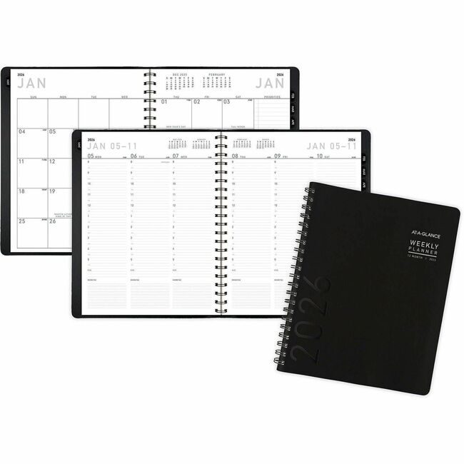 ACCO Brands AT-A-GLANCE Planner Contemp 8X11 Black AAG70950X05