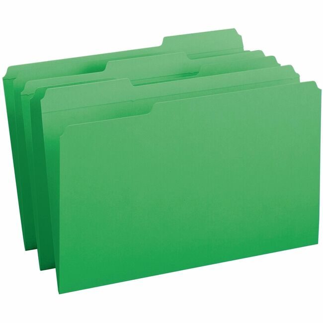 Smead Manufacturing Co. Folder File Legal 1/3 AST Green SMD17134