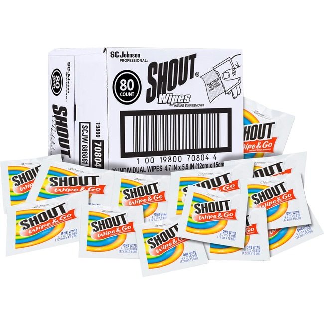 SC Johnson Professional Wipes Stainremover Shout SJN686661