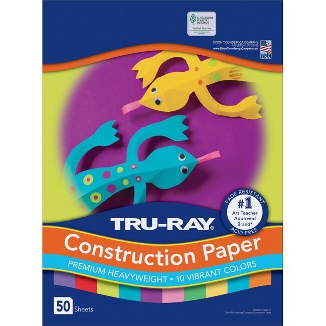 Pacon Corporation Paper Const 12X18 Brte 50SH PAC102941